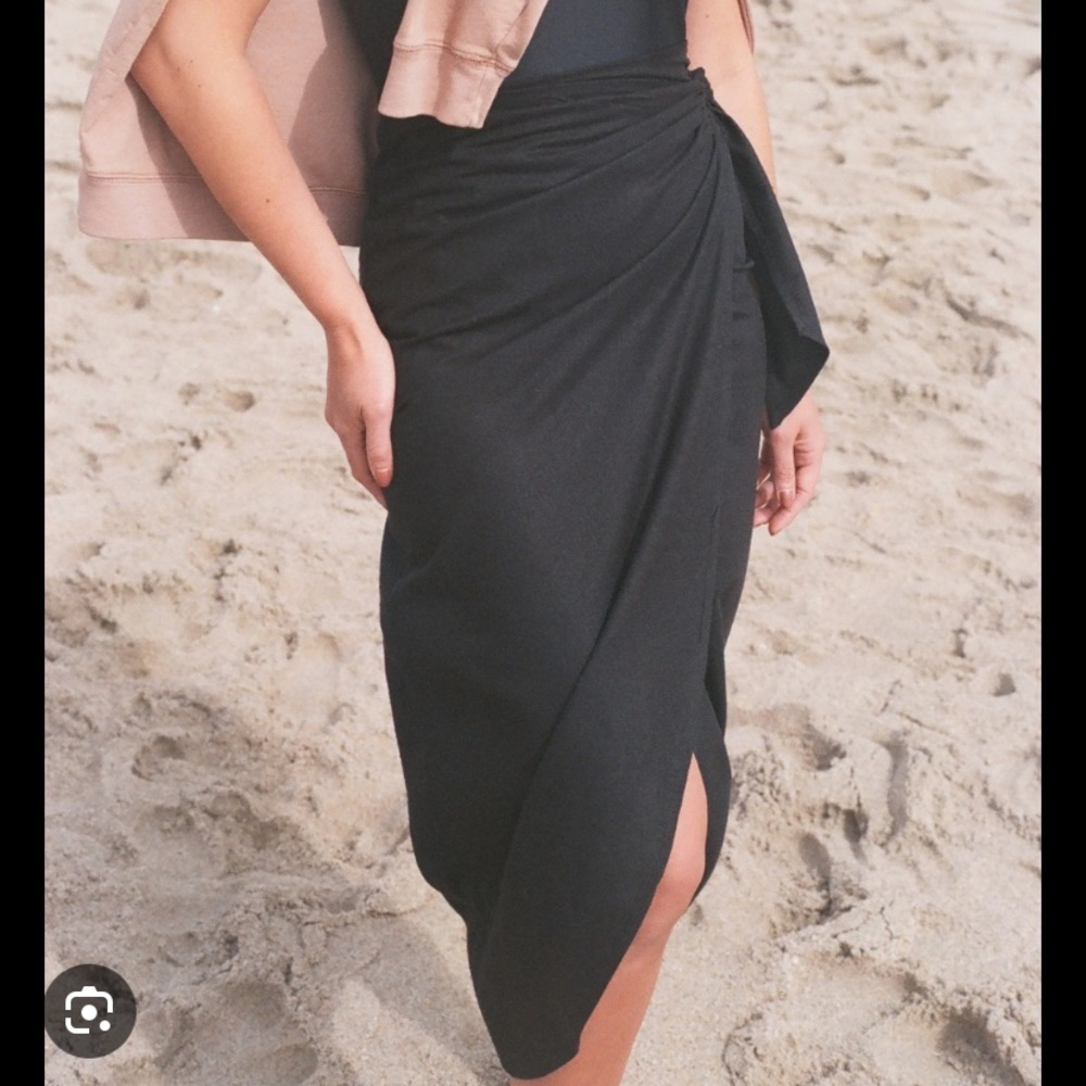 Na Nin Bobbie Raw Silk Wrap Skirt